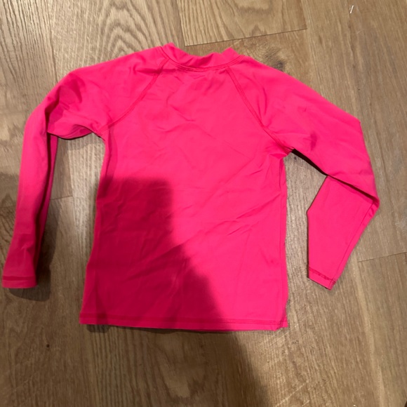 Amazon Essentials Hot Pink Rash Guard - Picture 2 of 3